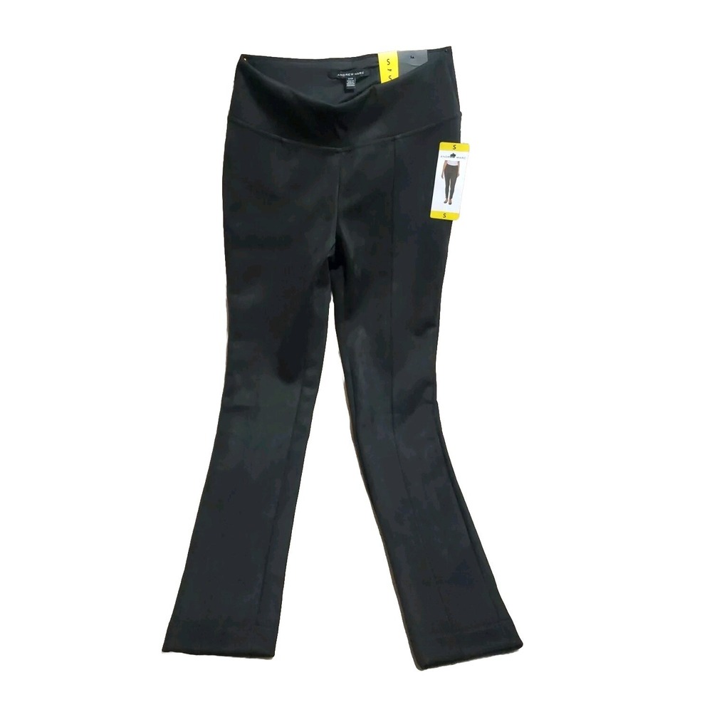 ANDREW MARC BLACK LEGGINGS SOFT BRUSHED POLY‎ SPANDEX SIZE S NWT
